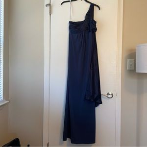 David’s Bridal Navy Bridesmaid Dress Size 2